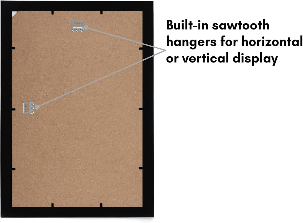 Americanflat 11x17 Picture Frame - Engineered Wood - Black