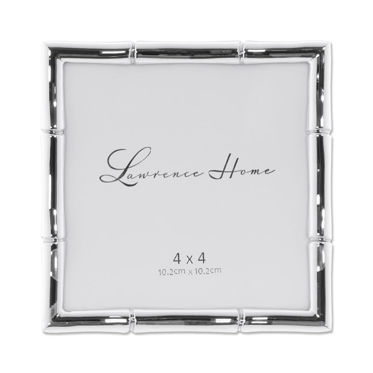 Lawrence 712246 4-Inch W x 6-Inch H Gold Metal Picture Frame with Bamboo Design