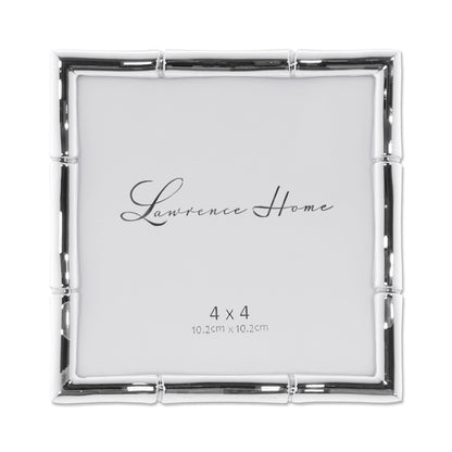 Lawrence 712246 4-Inch W x 6-Inch H Gold Metal Picture Frame with Bamboo Design