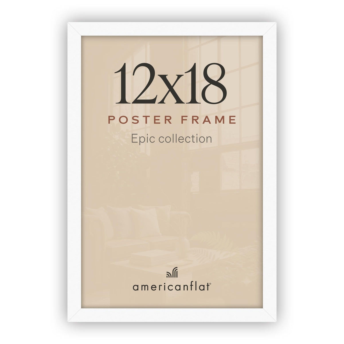 Americanflat 16x20 Poster Frame - Engineered Wood - Black