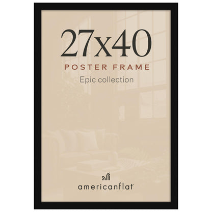 Americanflat 16x20 Poster Frame - Engineered Wood - Black