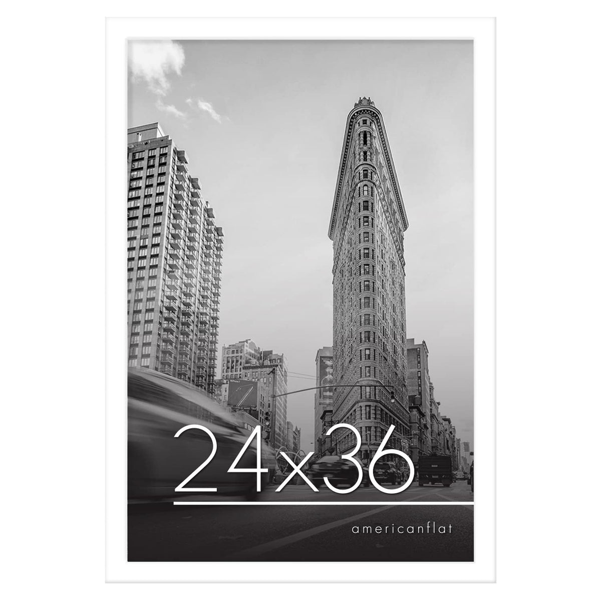 Americanflat 16x20 Poster Frame - Engineered Wood - Black
