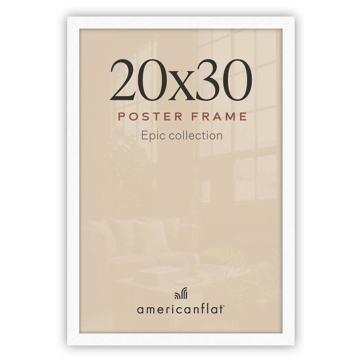 Americanflat 16x20 Poster Frame - Engineered Wood - Black
