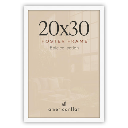 Americanflat 16x20 Poster Frame - Engineered Wood - Black
