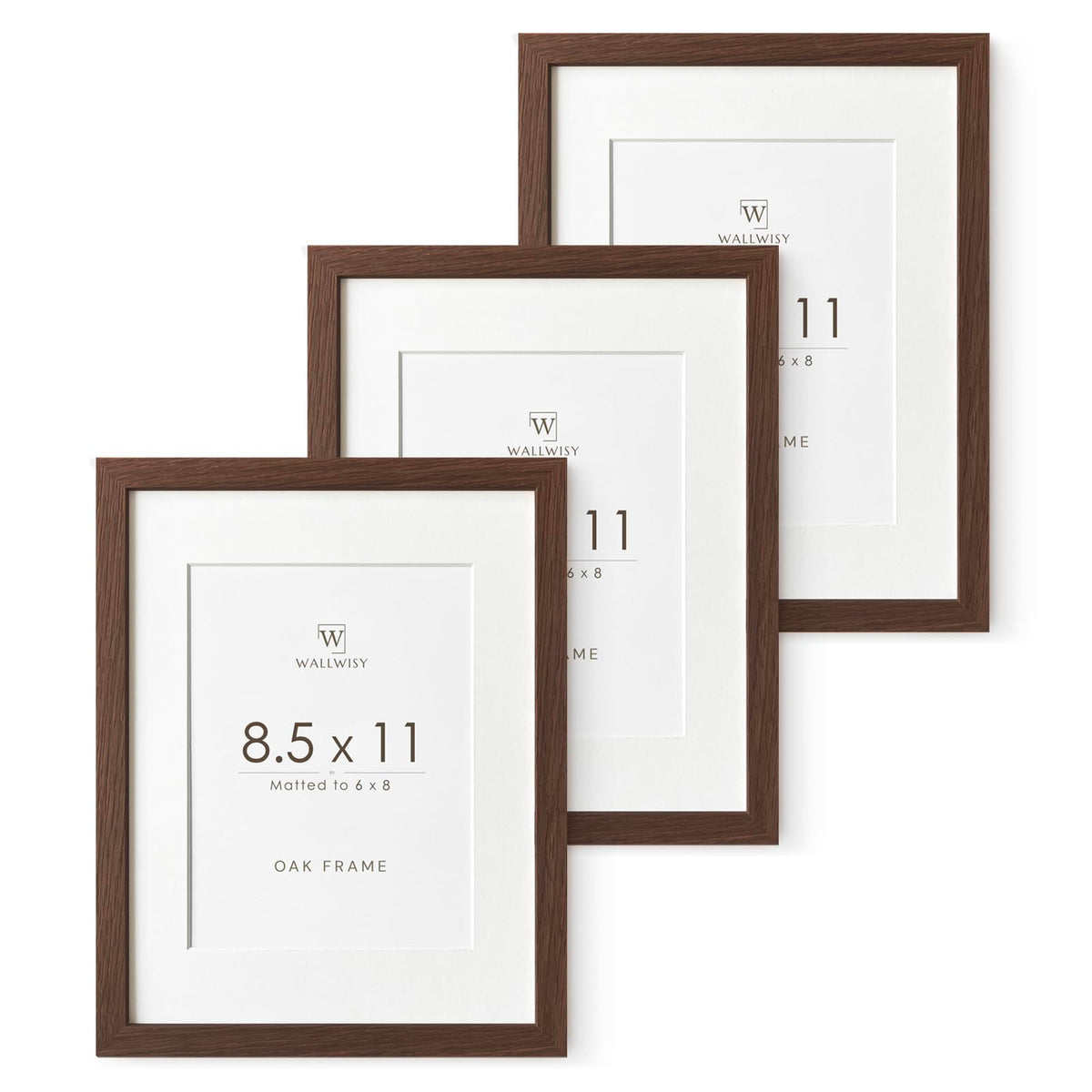 5x7 Picture Frame, Solid Oak Wood 5x7 Photo Frame with Mat to 4x6