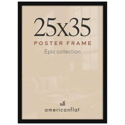 Americanflat 16x20 Poster Frame - Engineered Wood - Black