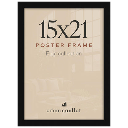Americanflat 16x20 Poster Frame - Engineered Wood - Black
