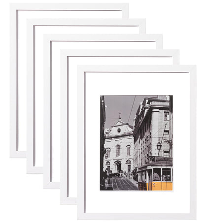 eletecpro 8x10 Picture Frames, Acrylic Cover, Black, Set of 10