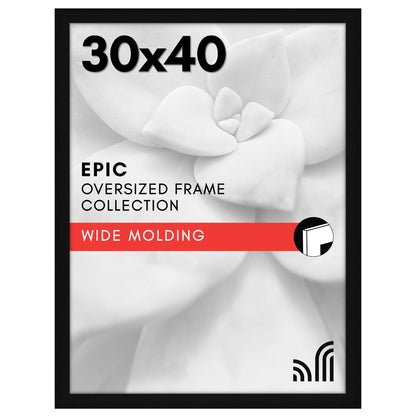 Americanflat 16x20 Poster Frame - Engineered Wood - Black