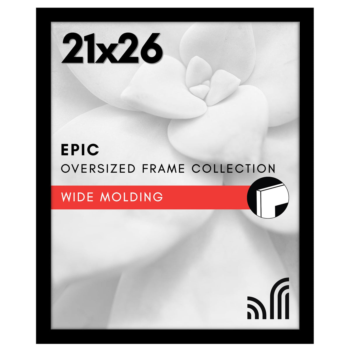Americanflat 16x20 Poster Frame - Engineered Wood - Black