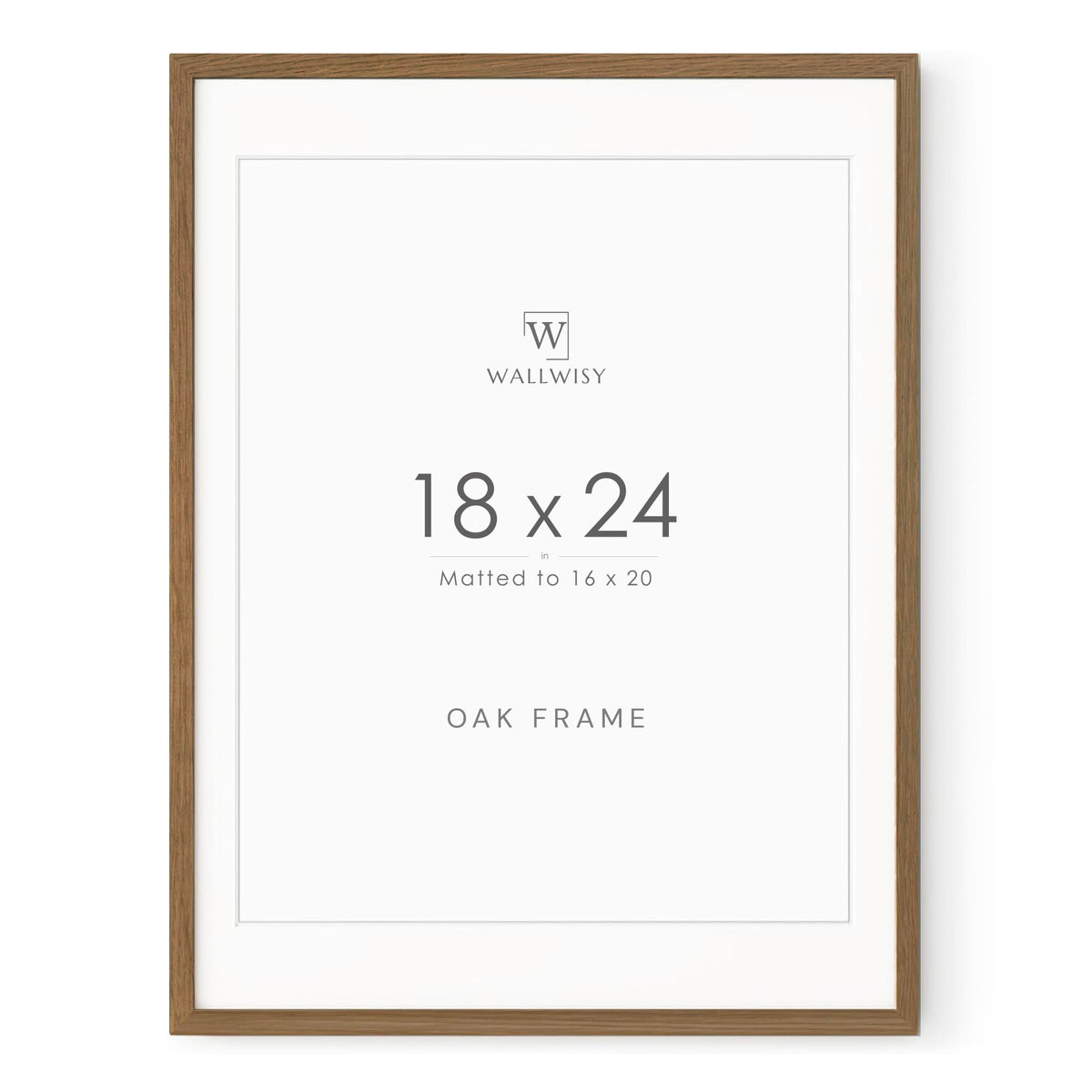 5x7 Picture Frame, Solid Oak Wood 5x7 Photo Frame with Mat to 4x6