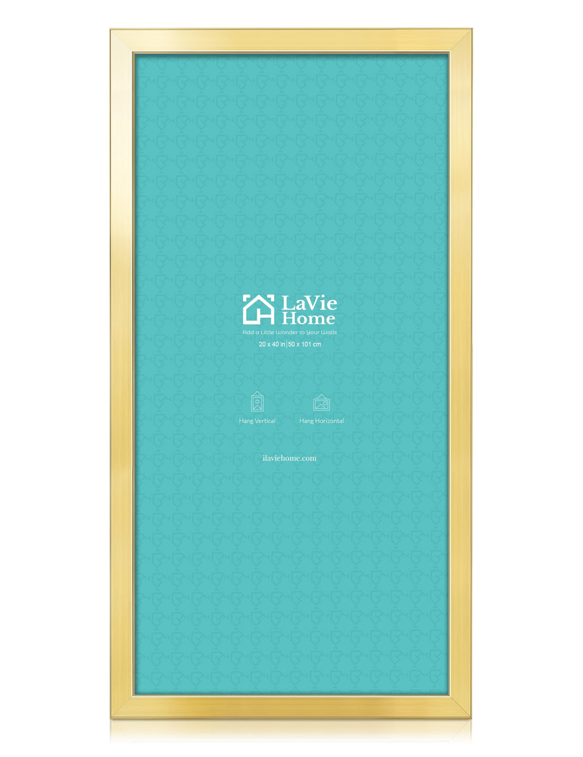 LaVie Home 14x18 Picture Frame Black Poster Frame,Display Pictures 12x16 with Mat or 14x18 Without Mat, Stable and Sturdy Frame and Polished Plexiglass, Horizontal and Vertical Format of The Walls