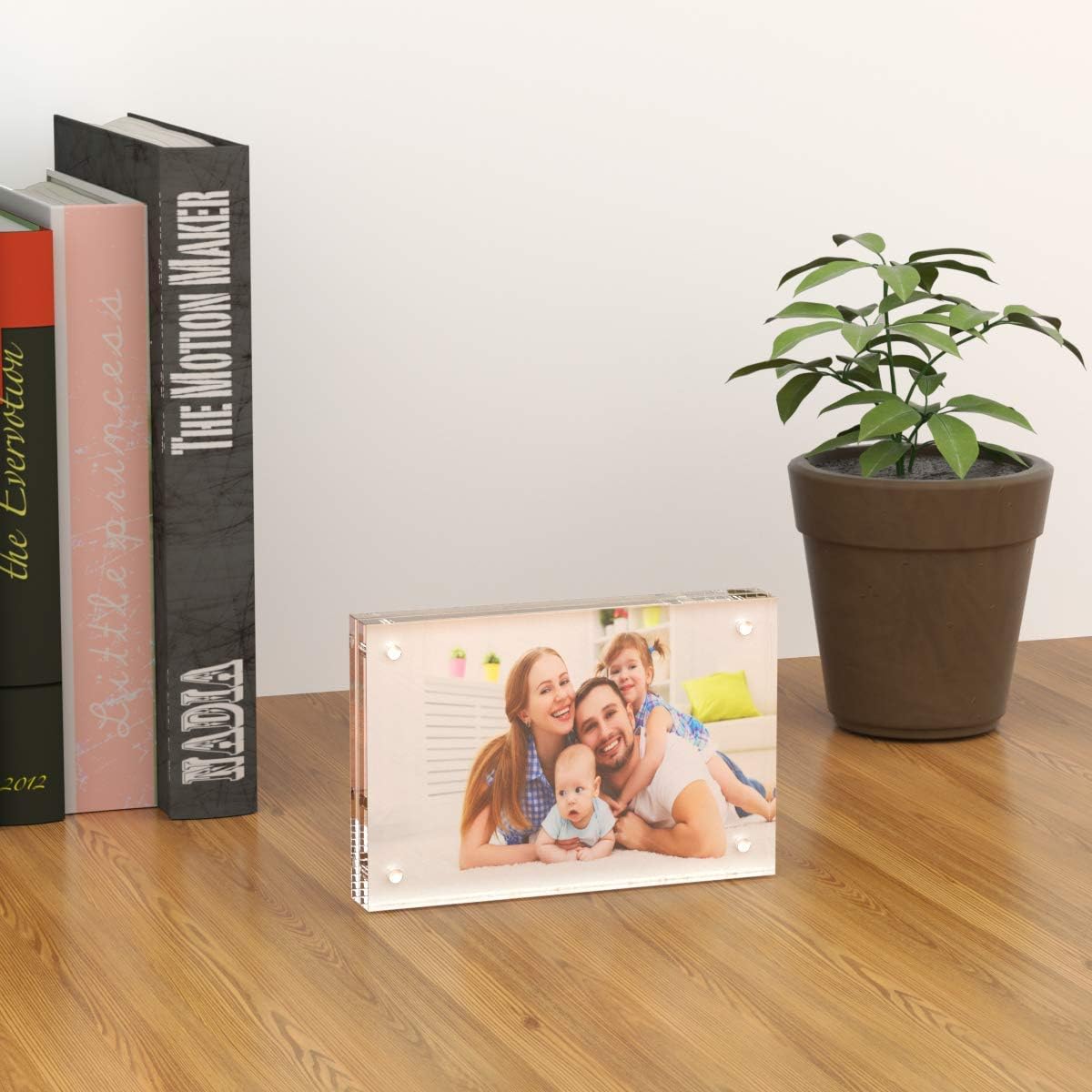 AITEE 4x6 Acrylic Picture Frames 3 Pack, Clear Picture Frames，20% Thicker