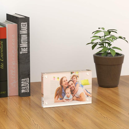 AITEE 4x6 Acrylic Picture Frames 3 Pack, Clear Picture Frames，20% Thicker