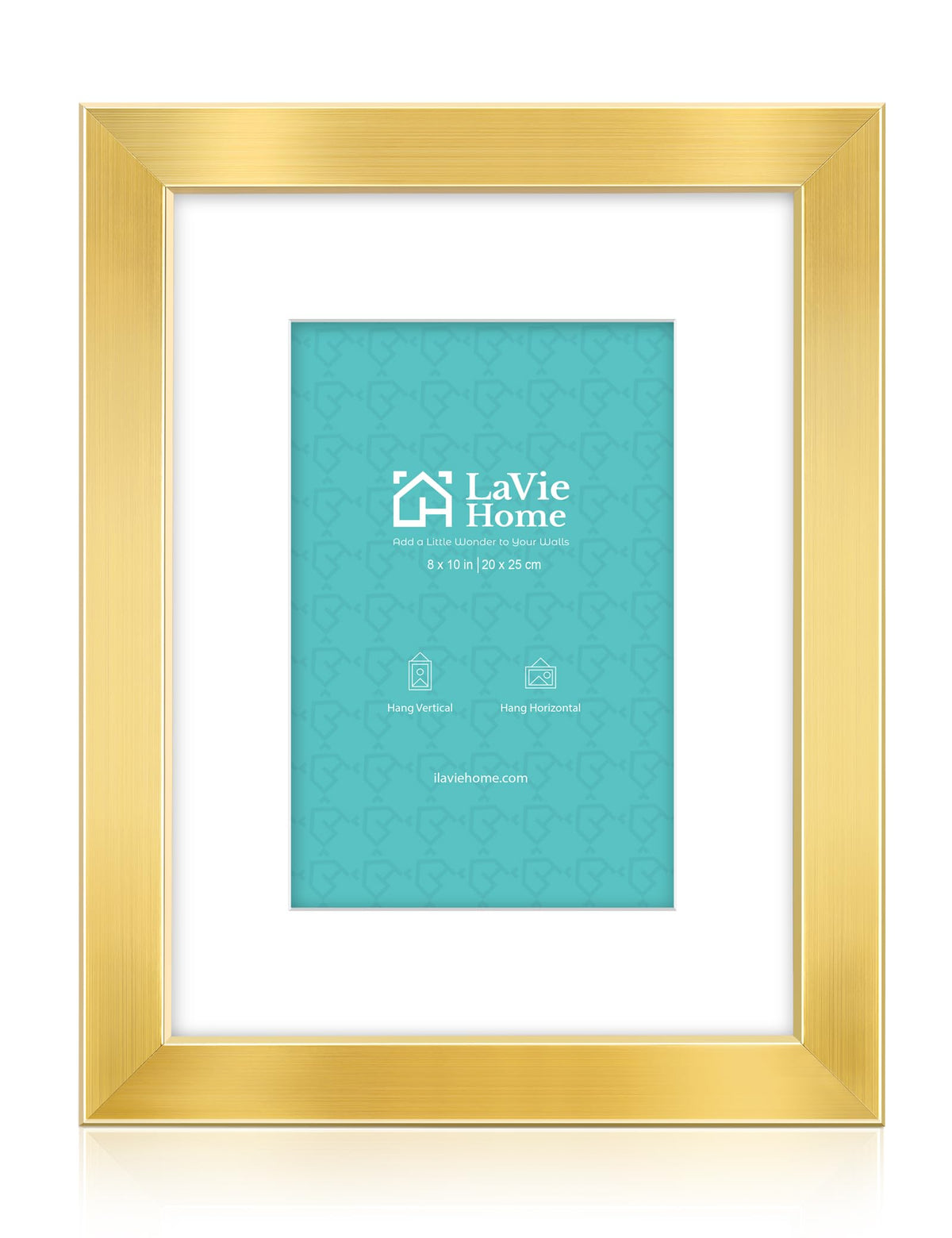 LaVie Home 14x18 Picture Frame Black Poster Frame,Display Pictures 12x16 with Mat or 14x18 Without Mat, Stable and Sturdy Frame and Polished Plexiglass, Horizontal and Vertical Format of The Walls