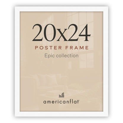 Americanflat 16x20 Poster Frame - Engineered Wood - Black