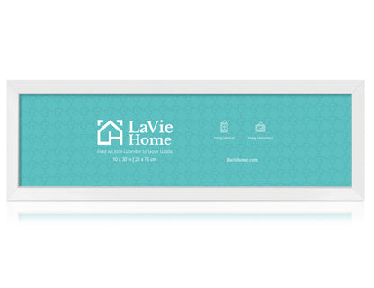 LaVie Home 14x18 Picture Frame Black Poster Frame,Display Pictures 12x16 with Mat or 14x18 Without Mat, Stable and Sturdy Frame and Polished Plexiglass, Horizontal and Vertical Format of The Walls