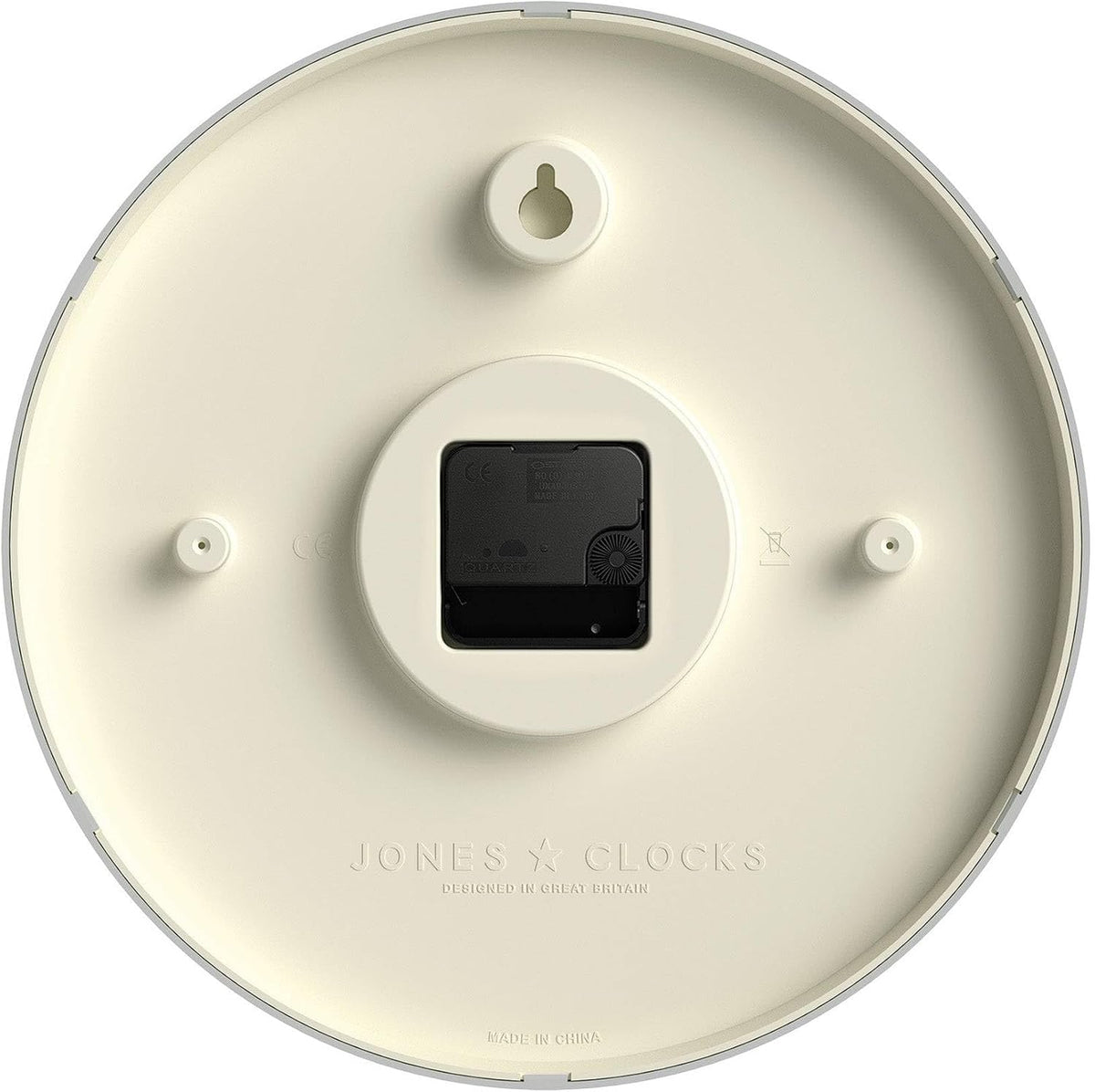 JONES CLOCKS® Studio Clock | Modern Round wall Clock | 12" | Orange