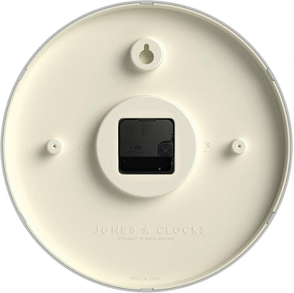 JONES CLOCKS® Studio Clock | Modern Round wall Clock | 12" | Orange