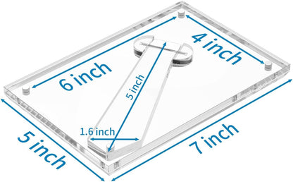 AITEE 4x6 Acrylic Picture Frame 3 Pack, Clear Lucite Frame with Stand
