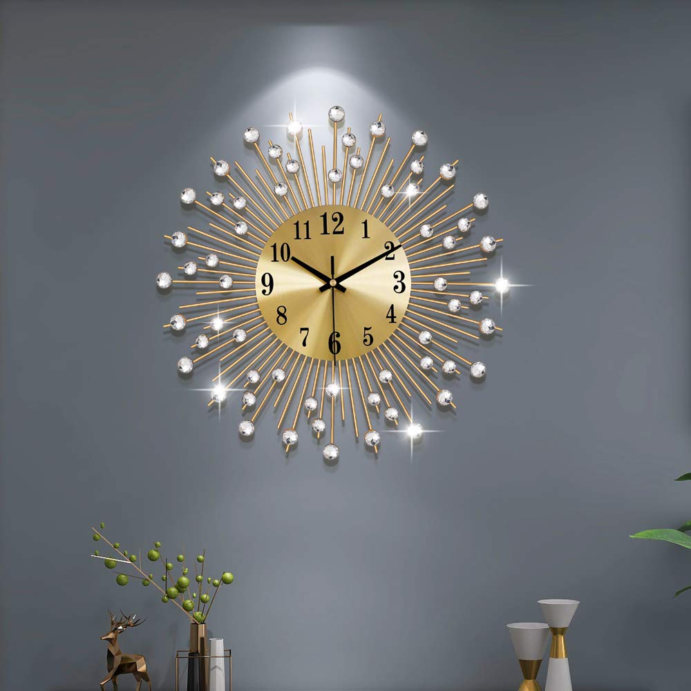 Large Wall Clocks for Living Room Decor Big Modern Silent Clock
