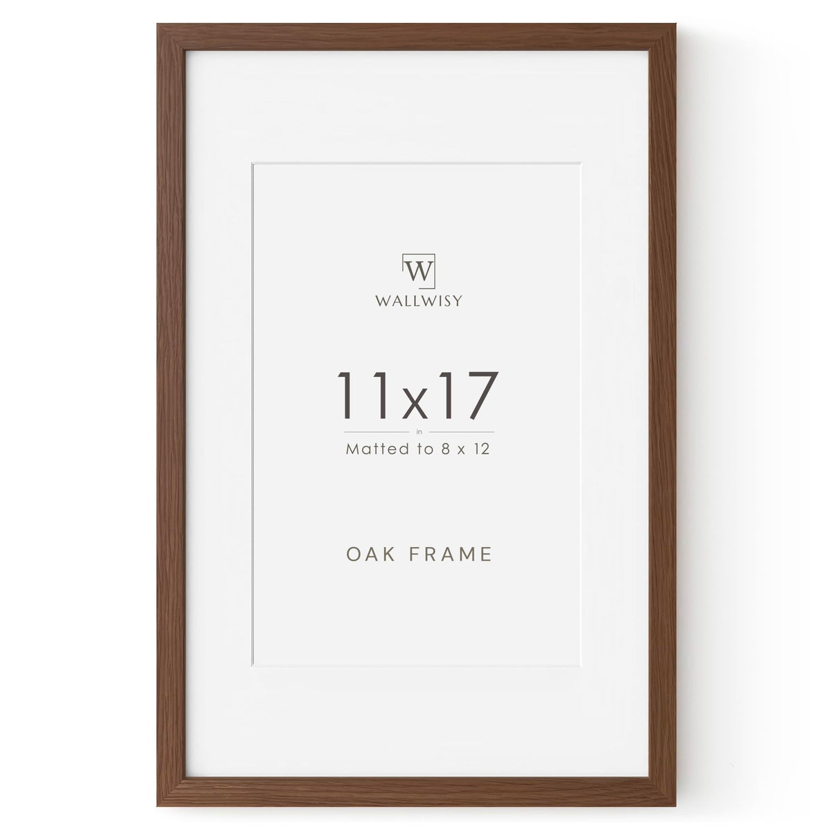 5x7 Picture Frame, Solid Oak Wood 5x7 Photo Frame with Mat to 4x6