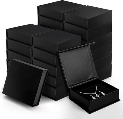 Covzoe 24 Pack Cardboard Jewelry Boxes, 3.6 x 3.6 x 1.3 Inch