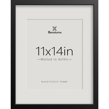 8.5 By 11 Picture Frames 6x8 with Mat - Black Photo Frame 1 Pack