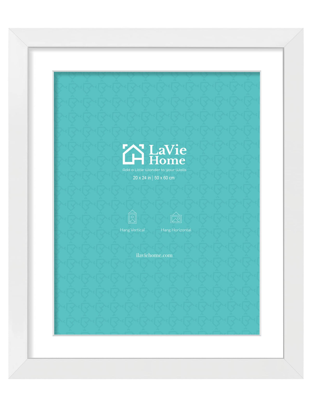 LaVie Home 14x18 Picture Frame Black Poster Frame,Display Pictures 12x16 with Mat or 14x18 Without Mat, Stable and Sturdy Frame and Polished Plexiglass, Horizontal and Vertical Format of The Walls