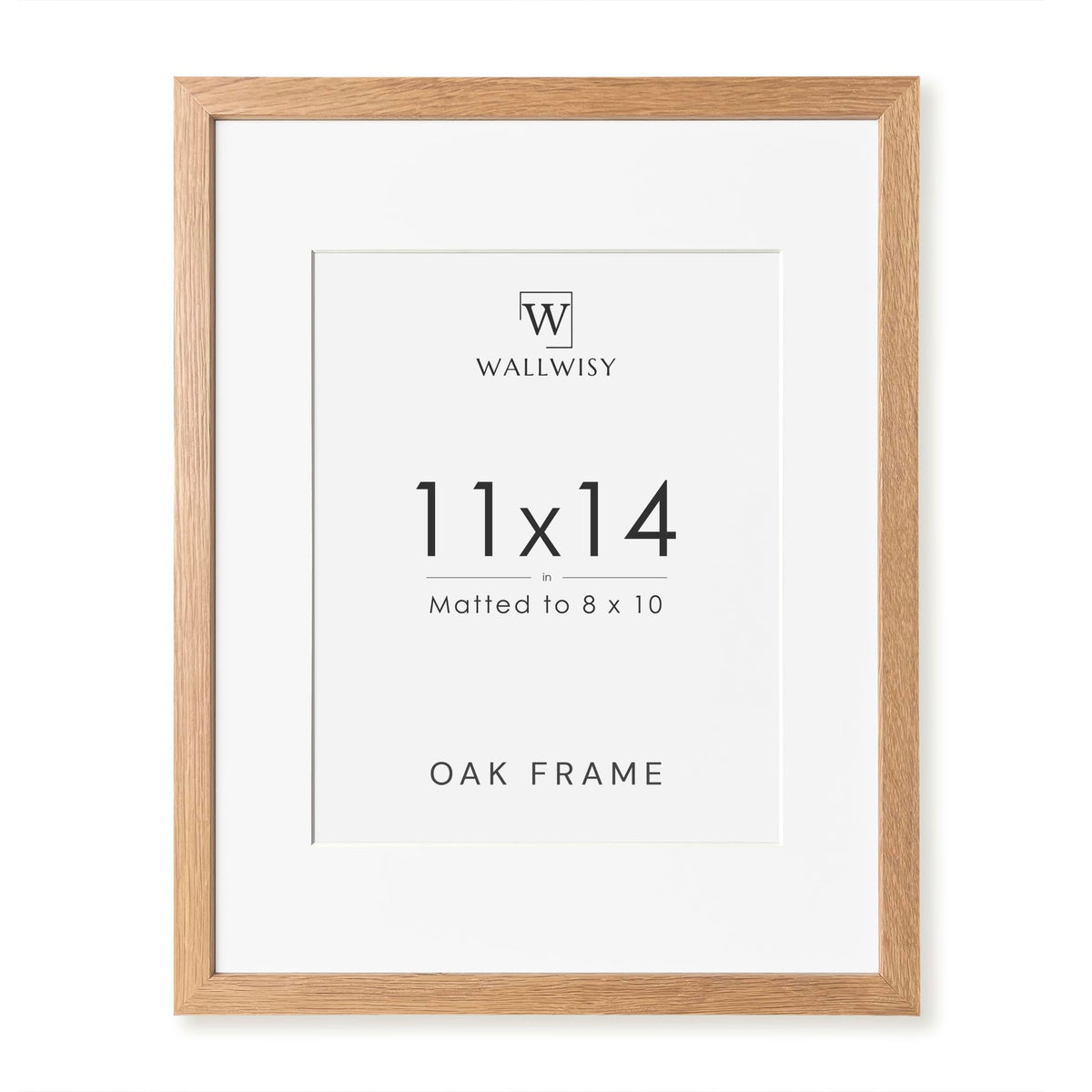 5x7 Picture Frame, Solid Oak Wood 5x7 Photo Frame with Mat to 4x6