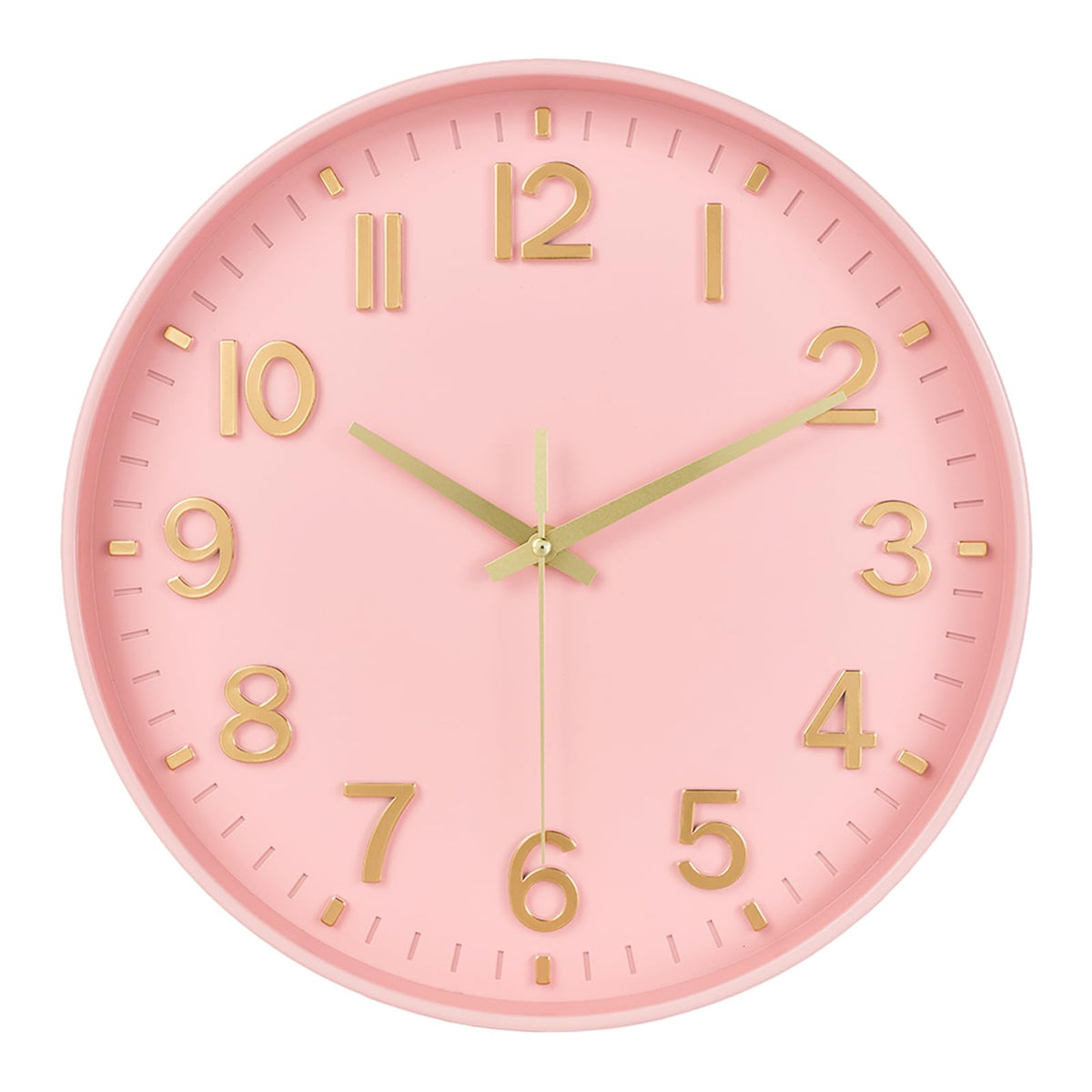 HZDHCLH 8 Inch Wall Clock Battery Operated Silent Non Ticking Green Modern