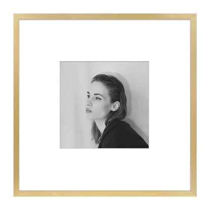 Golden State Art 11x14 Gold Aluminum Frame with White Mat, Real Glass