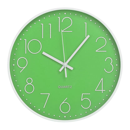 Wall Clock 12 Inch Non-Ticking Silent Modern Simple Style Round Decor Clock Gold Stereoscopic Dial Quartz Wall Clocks for Home/Office/School/Living Room/Bedroom/Kitchen