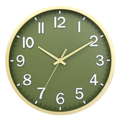 Wall Clocks Battery Operated 8 inch Modern Wall Clock,Silent Non Ticking Wall Clock for Living Room Bedroom Kitchen Office Classroom Decor (White and Black)