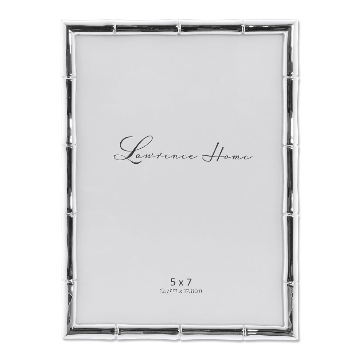 Lawrence 712246 4-Inch W x 6-Inch H Gold Metal Picture Frame with Bamboo Design