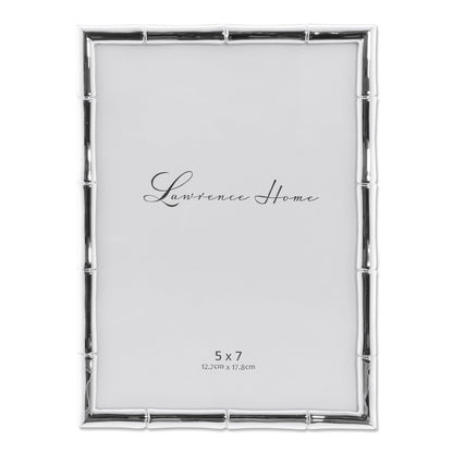 Lawrence 712246 4-Inch W x 6-Inch H Gold Metal Picture Frame with Bamboo Design