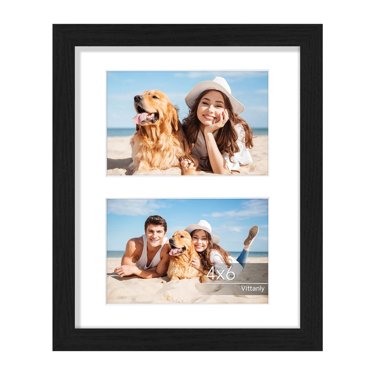 Vittanly 11x14 Collage Picture Frame for Wall Mounting, Black