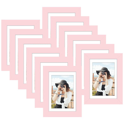 Picrit 8x10 Picture Frame Set of 12, Modern Gallery Wall Frames, Black