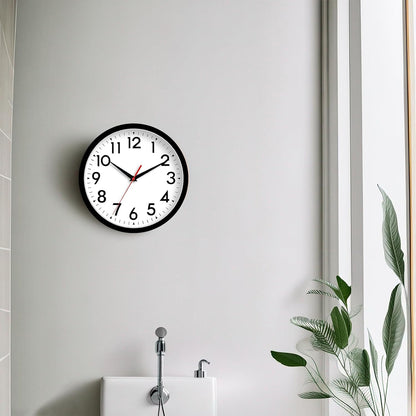 DAXSMY 12 Inch Wall Clock, Battery Operated Silent Non Ticking