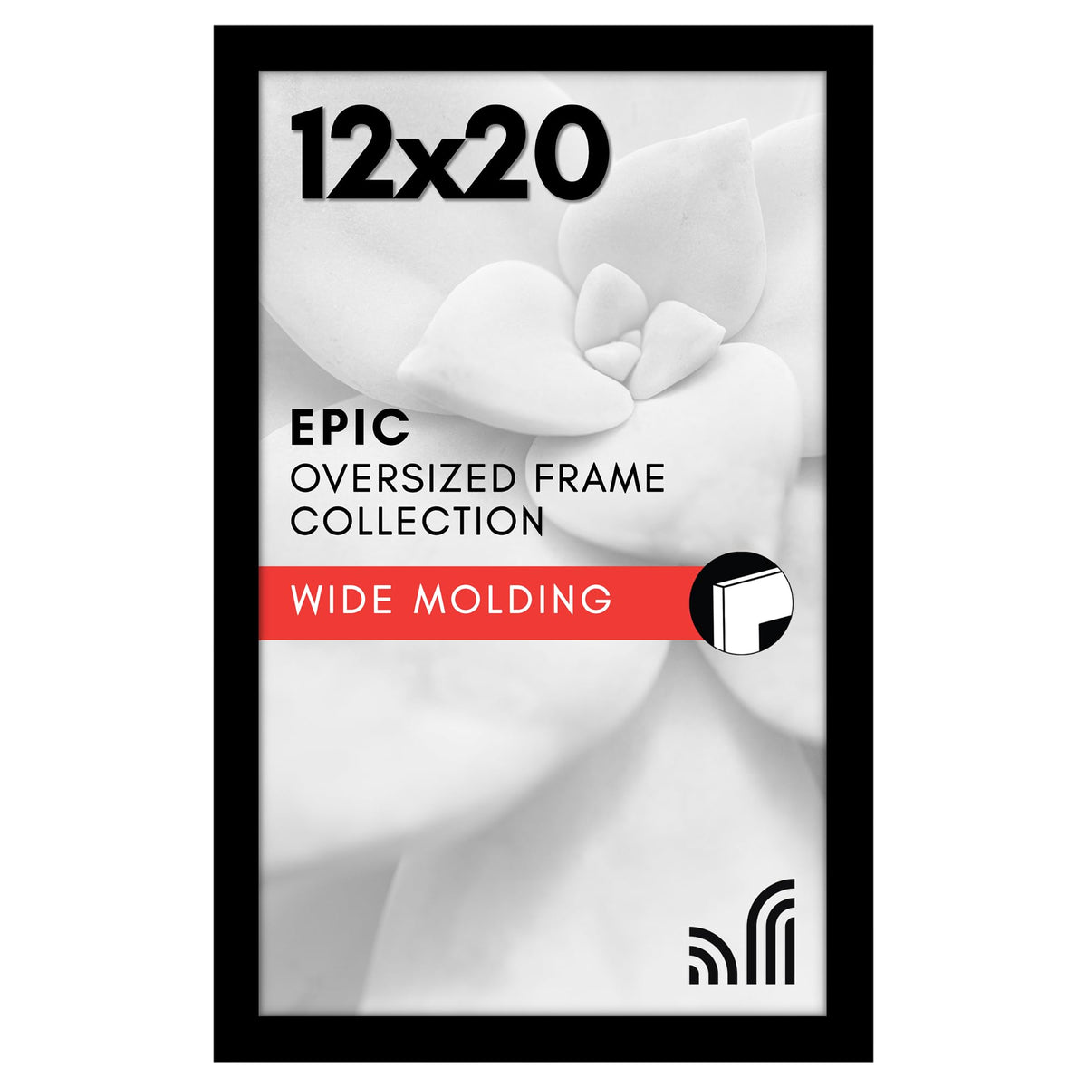 Americanflat 16x20 Poster Frame - Engineered Wood - Black