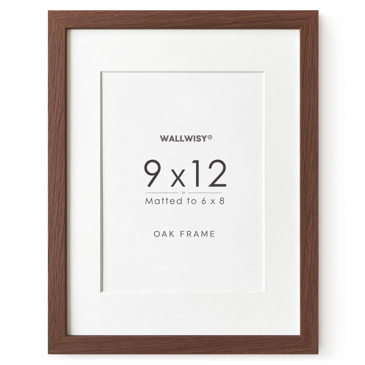 5x7 Picture Frame, Solid Oak Wood 5x7 Photo Frame with Mat to 4x6