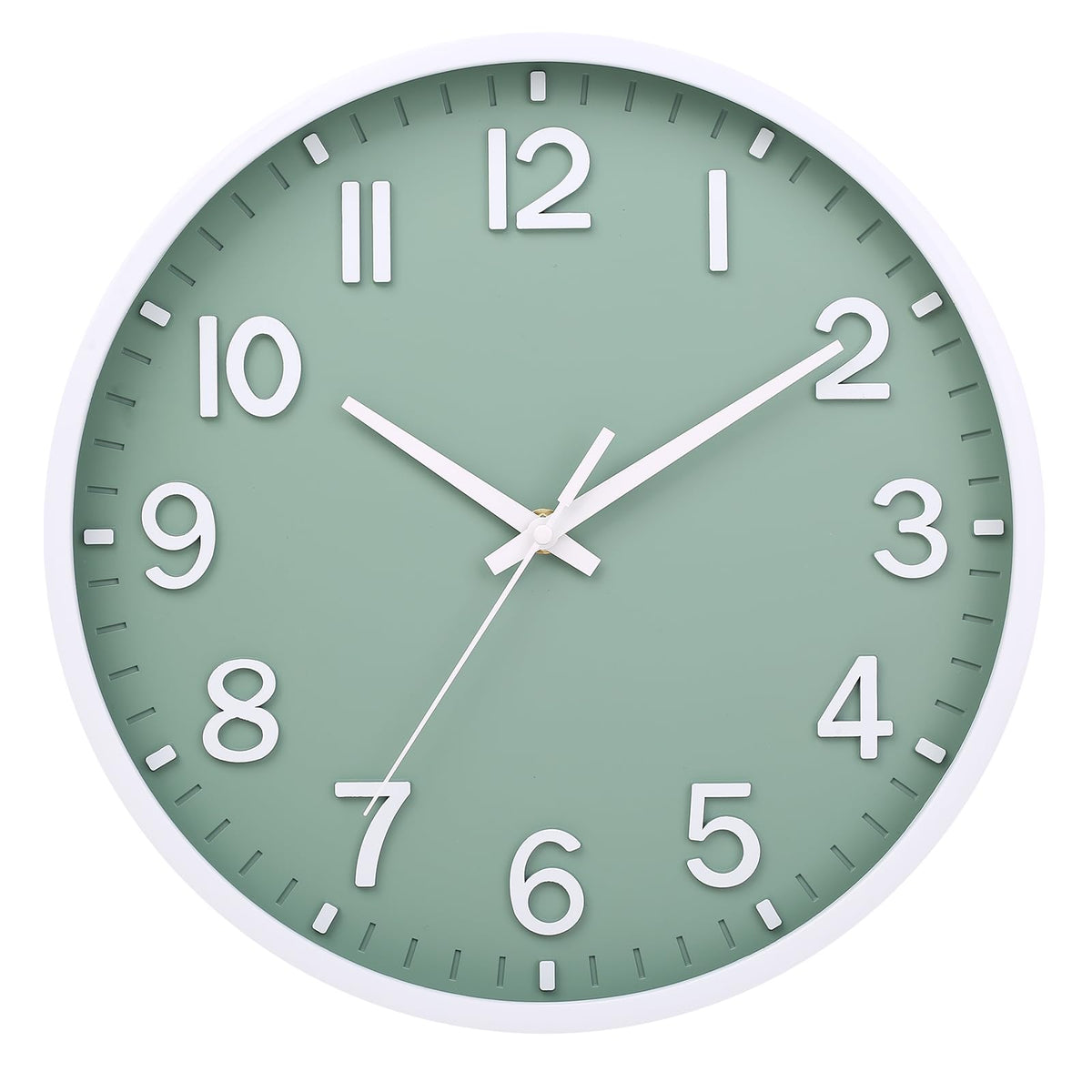 Wall Clocks Battery Operated 8 inch Modern Wall Clock,Silent Non Ticking Wall Clock for Living Room Bedroom Kitchen Office Classroom Decor (Black Gold)