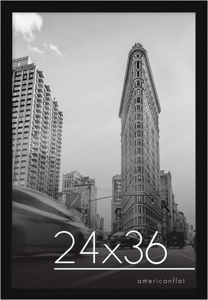 Americanflat 16x20 Poster Frame - Engineered Wood - Black