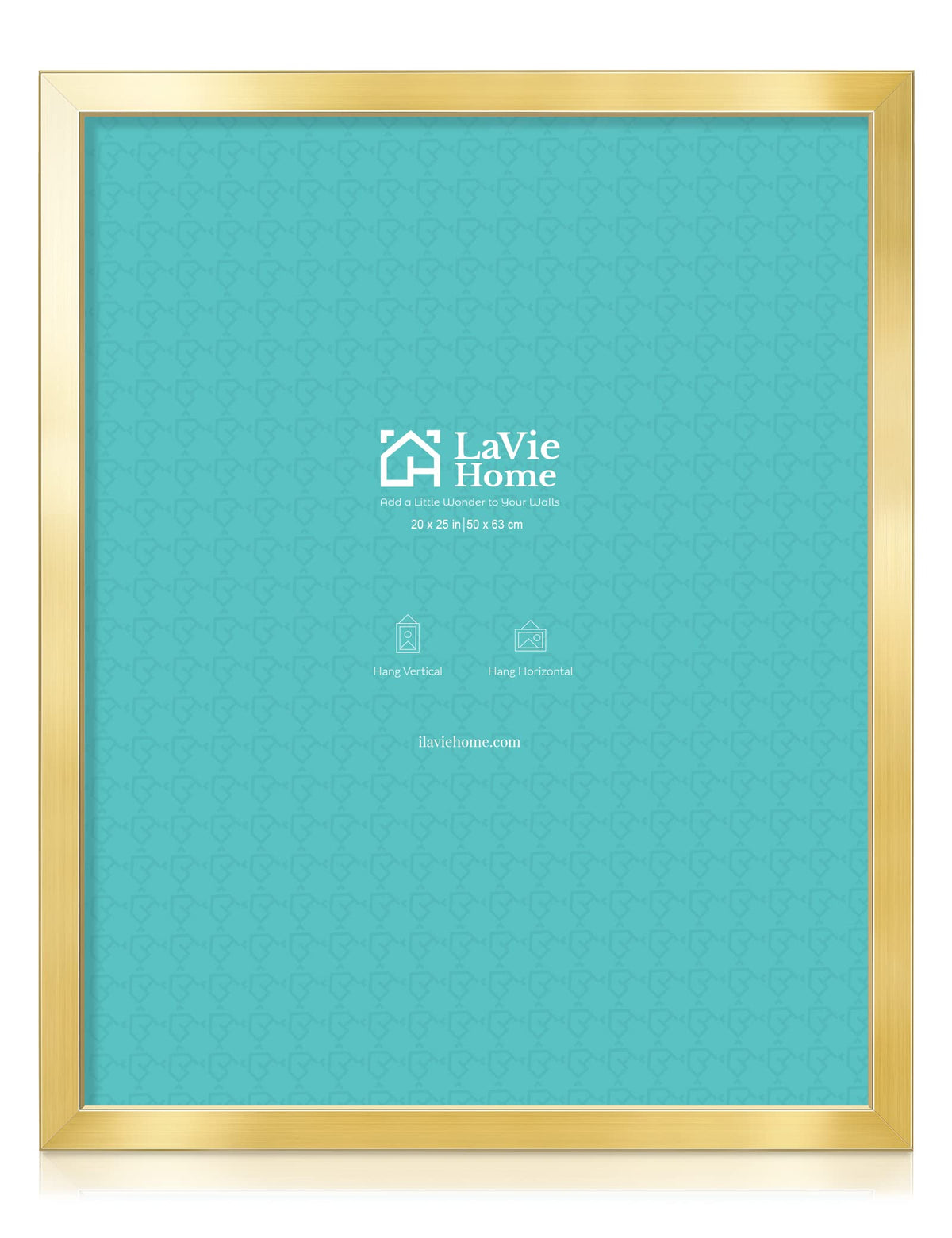 LaVie Home 14x18 Picture Frame Black Poster Frame,Display Pictures 12x16 with Mat or 14x18 Without Mat, Stable and Sturdy Frame and Polished Plexiglass, Horizontal and Vertical Format of The Walls