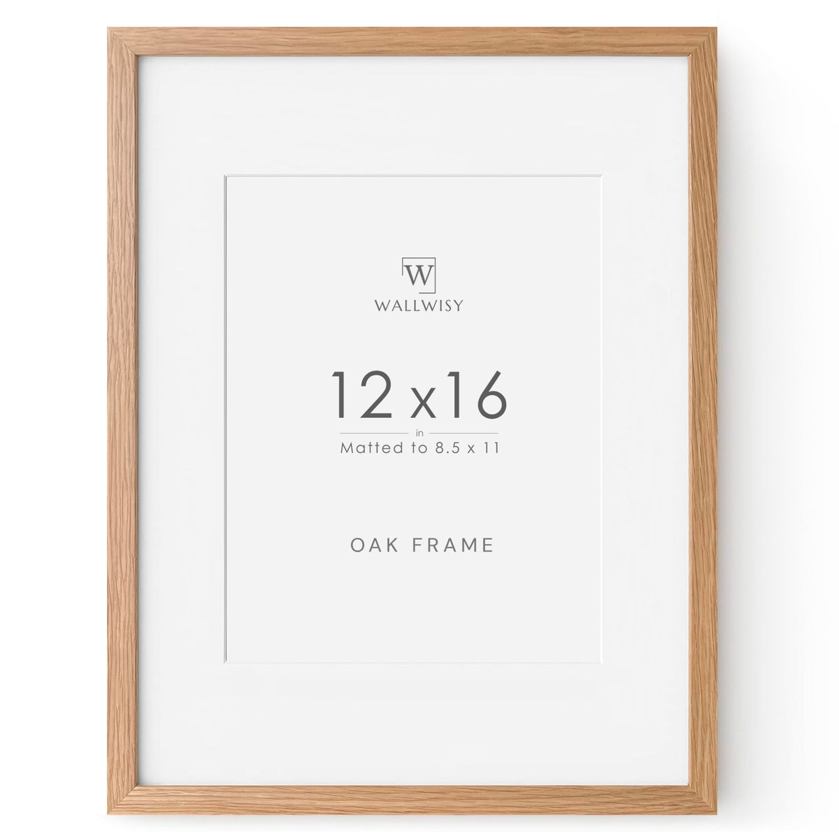 5x7 Picture Frame, Solid Oak Wood 5x7 Photo Frame with Mat to 4x6