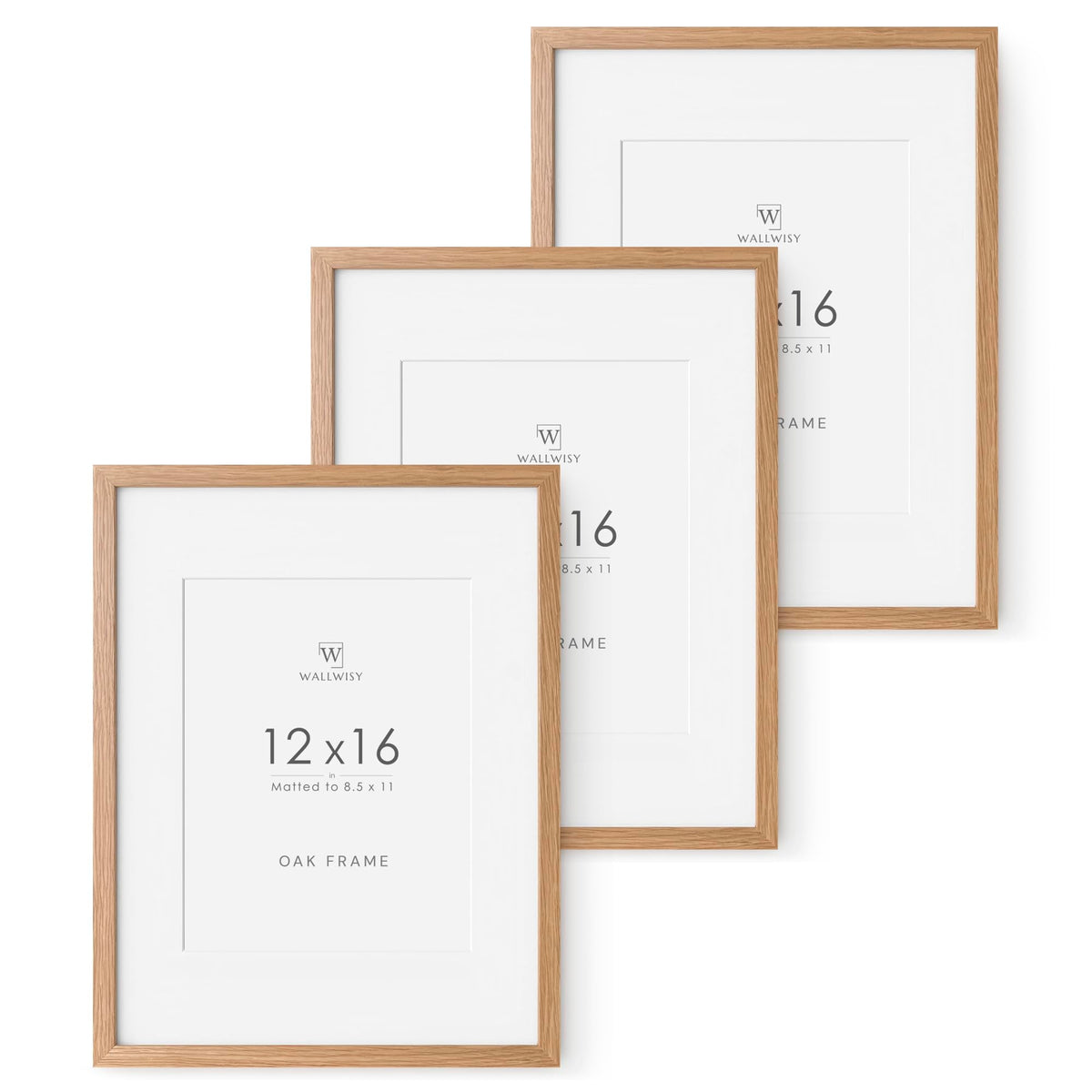 5x7 Picture Frame, Solid Oak Wood 5x7 Photo Frame with Mat to 4x6