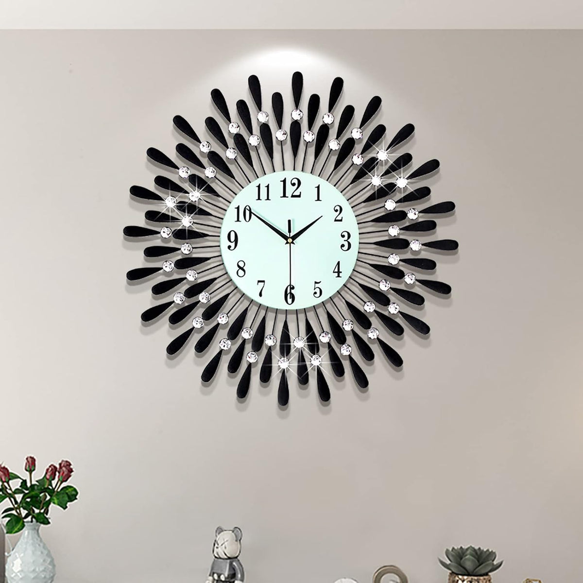 Large Wall Clocks for Living Room Decor Big Modern Silent Clock