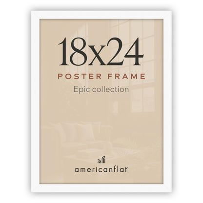 Americanflat 16x20 Poster Frame - Engineered Wood - Black