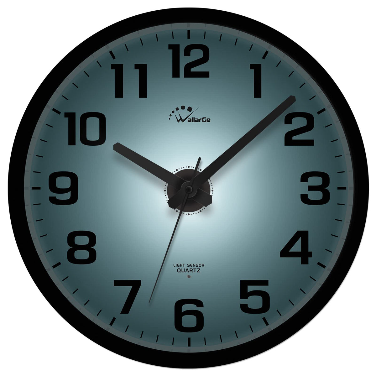 WallarGe Night Light Wall Clock for Bedroom, 12 Inch