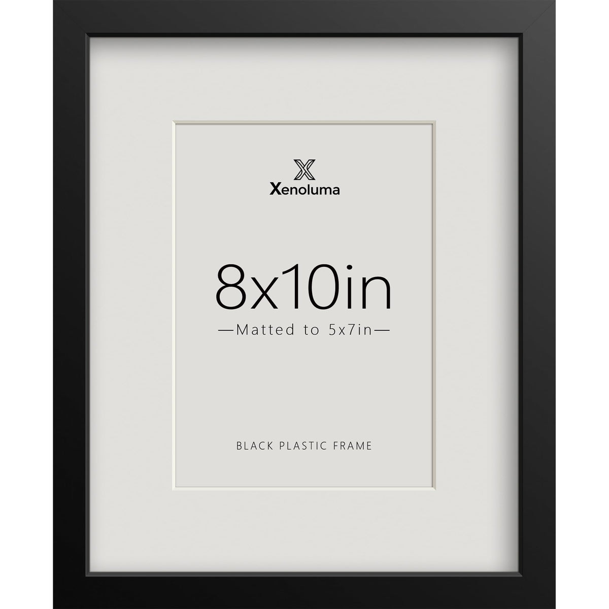 8.5 By 11 Picture Frames 6x8 with Mat - Black Photo Frame 1 Pack